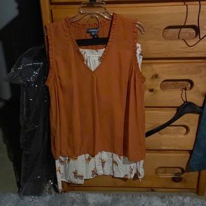 ModCloth skirt and shirt outfit